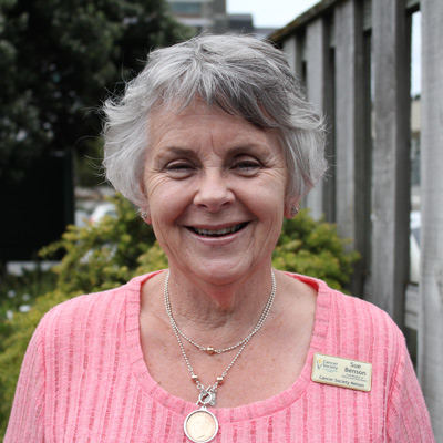 Sue Benson, Nelson Cancer Society Staff