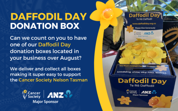 Daffodil Day donation box 4